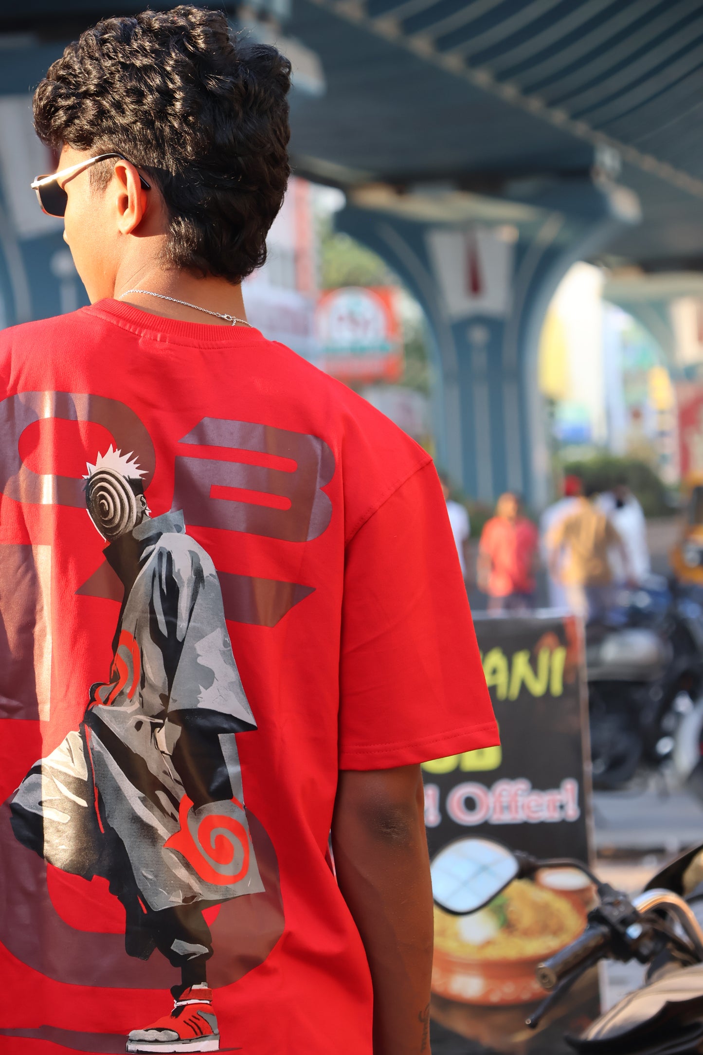 Red Graphic Streetwear T-Shirt – Front & Back Print