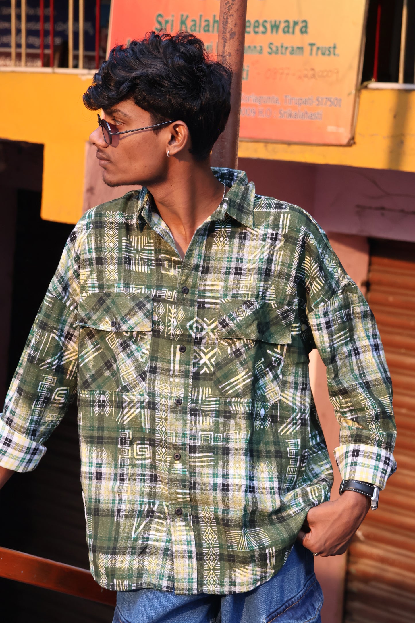 The Geo-Pattern Utility Flannel: Heritage Meets Street shirt