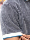 The Vintage Velour Knit Polo – Slate Gray