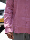 Premium Linen Button-Down Shirt – Dusty Rose