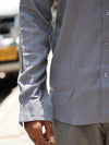 Premium Linen Button-Down Shirt – Ash Grey