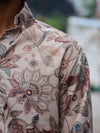 Vintage Earth Floral Button-Down Shirt