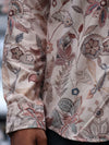 Vintage Earth Floral Button-Down Shirt