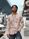 Vintage Earth Floral Button-Down Shirt