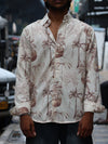 Sepia Horizon Resort Button-Down Shirt