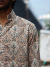 Vintage Damask Ornament Long-Sleeve Shirt