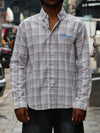 Studded Plaid Streetwear Button-Down Shirt