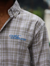 Studded Plaid Streetwear Button-Down Shirt