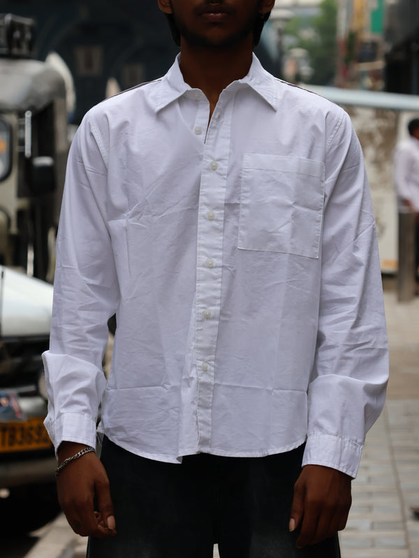 "Unprocessed" Graphic Button-Down Shirt