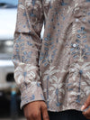 Botanical Block-Print Long-Sleeve Shirt