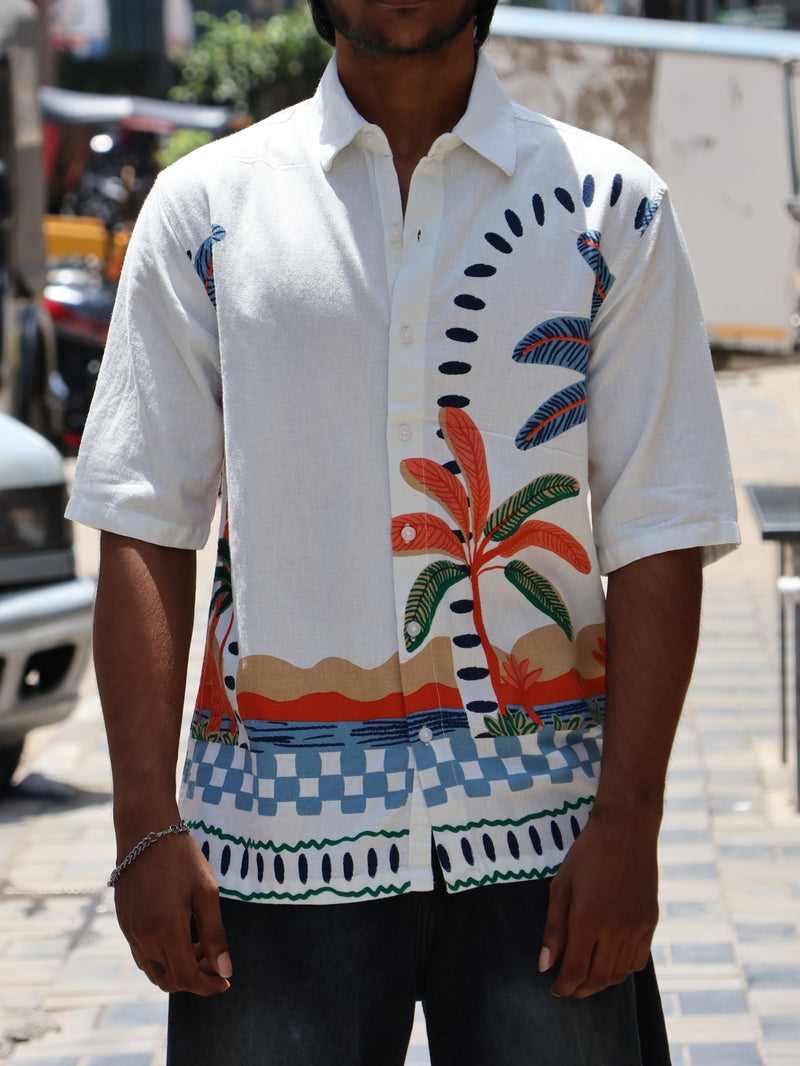 Horizon Tropical Woven Short-Sleeve Shirt