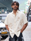 The Botanical Resort Shirt in Oatmeal Cream