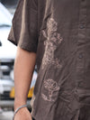 The Botanical Resort Shirt in Earthy Espresso Brown