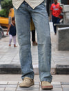 The Vintage Acid Wash Straight-Leg Denim