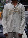 The Microcosm Striped Graphic Button-Down