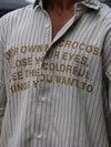 The Microcosm Striped Graphic Button-Down