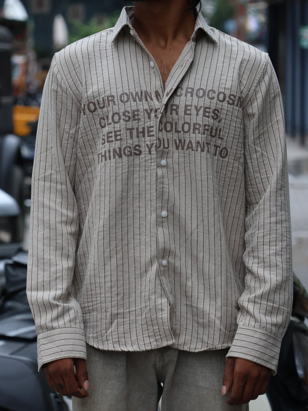 The "Microcosm" Pinstripe Button-Down