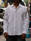 The Meadow Floral Embroidered Linen Shirt
