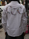 The Meadow Floral Embroidered Linen Shirt