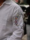The Meadow Floral Embroidered Linen Shirt