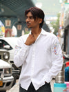 The Meadow Floral Embroidered Linen Shirt