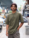 BALLUCCI Heavyweight Oversized Tee – Olive Drab