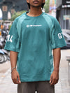 BMW Motorsport Panel Oversized Tee – Teal Accent