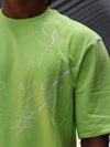 Legendary Power Oversized Graphic Tee – Lime Green