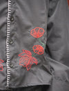 Crimson Botanical Stitch Shirt