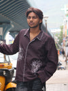 Obsidian Floral Stitch Shirt