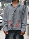 Ash Grey Botanical Stitch Shirt