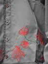 Ash Grey Botanical Stitch Shirt