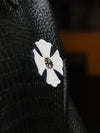 Croc-Embossed Gothic Cross Jacket