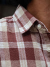 SKRIVOO'S Maroon & Cream Checked Shirt