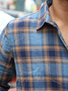 Olive Green & Black Checked Shirt