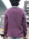 Textured Half-Zip Polo – Purple