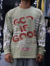 Sage Green Graphic Printed Long-Sleeve T-Shirt