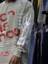 Sage Green Graphic Printed Long-Sleeve T-Shirt