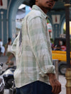 Men’s Premium Cotton-Linen Check Shirt