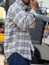 Men’s White & Black Premium Check Shirt