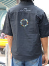 Men’s Solid Black Half-Sleeve Casual Shirt