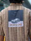 Men’s Beige Multi-Stripe Half-Sleeve Casual Shirt