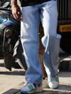 Product Description – Wide-Leg Light Blue Denim Jeans