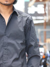 Men’s Solid Dark Grey Casual Shirt