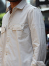 Men’s Solid White Utility Shirt