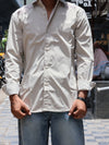 Men’s Full-Sleeve Casual Shirt – Stylish Zipper Shoulder Design