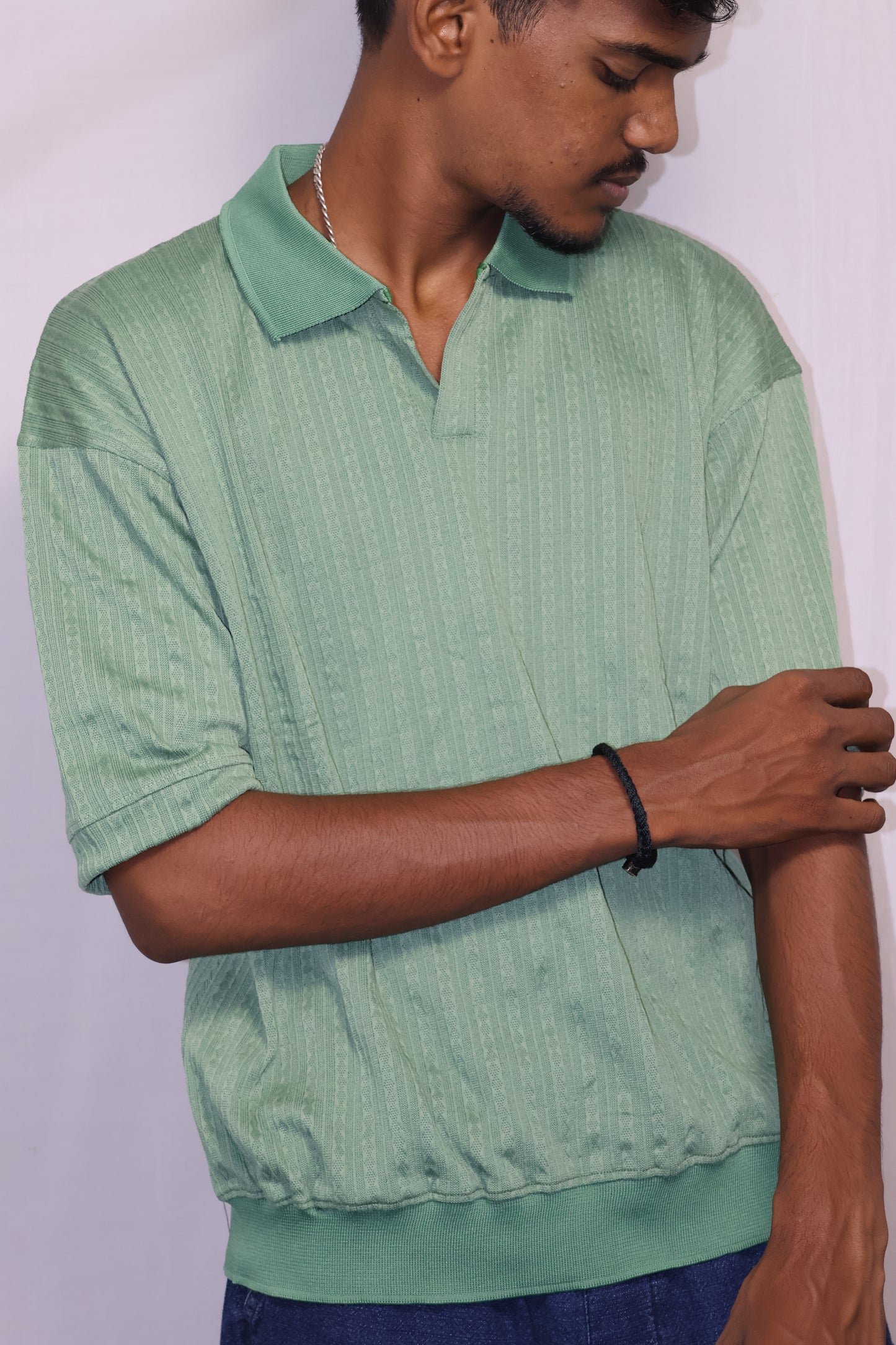 The Minted Heirloom Knit Polo | Quiet Luxury in Sage