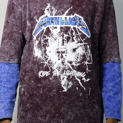 Vintage Wash: Heavy Metal Lightning Graphic Tee