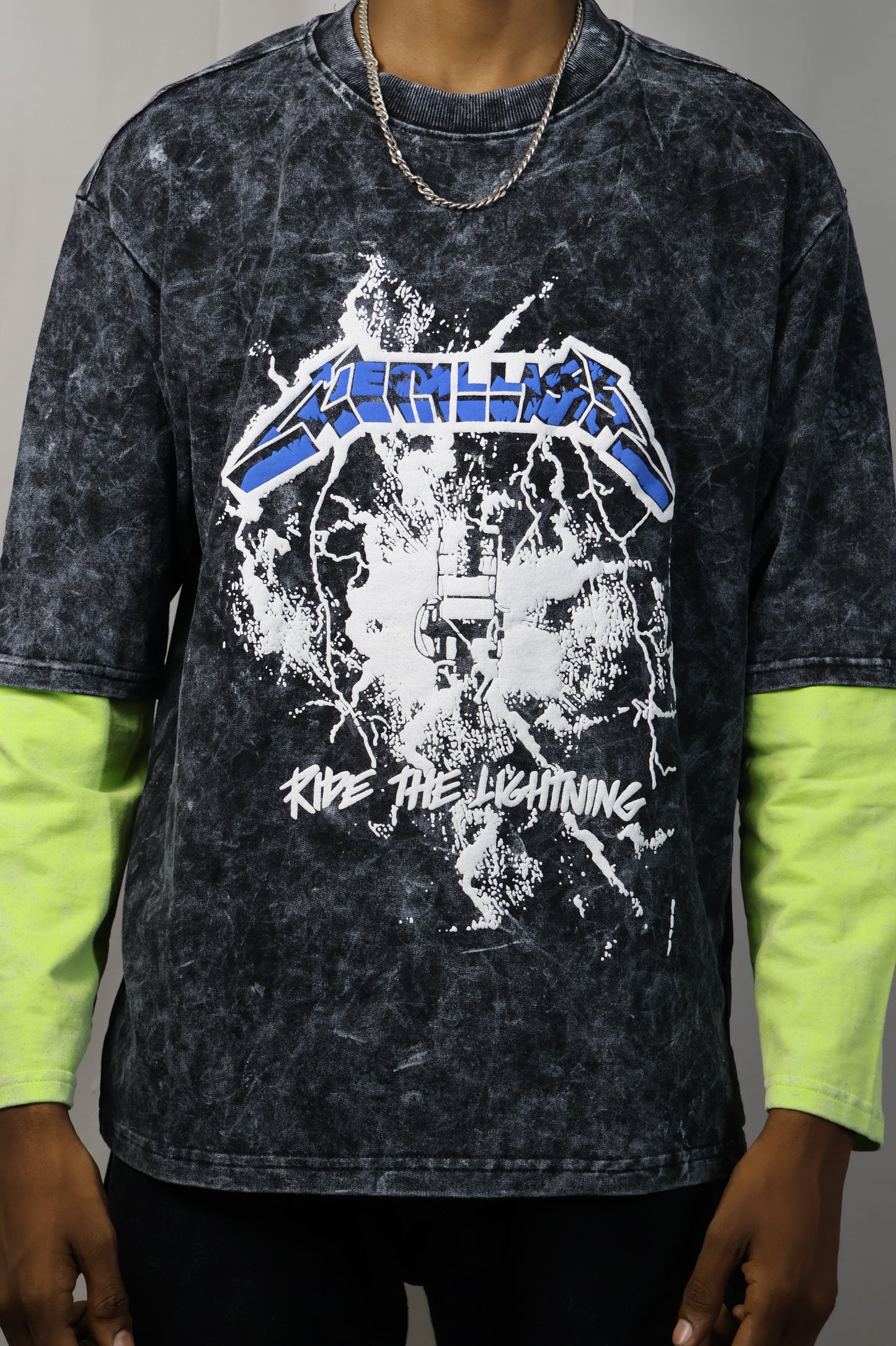 Vintage Wash: Heavy Metal Layered Graphic Tee