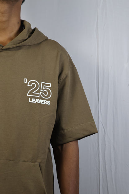 ‘25 Leavers Oversized Hoodie T-Shirt – Olive Green